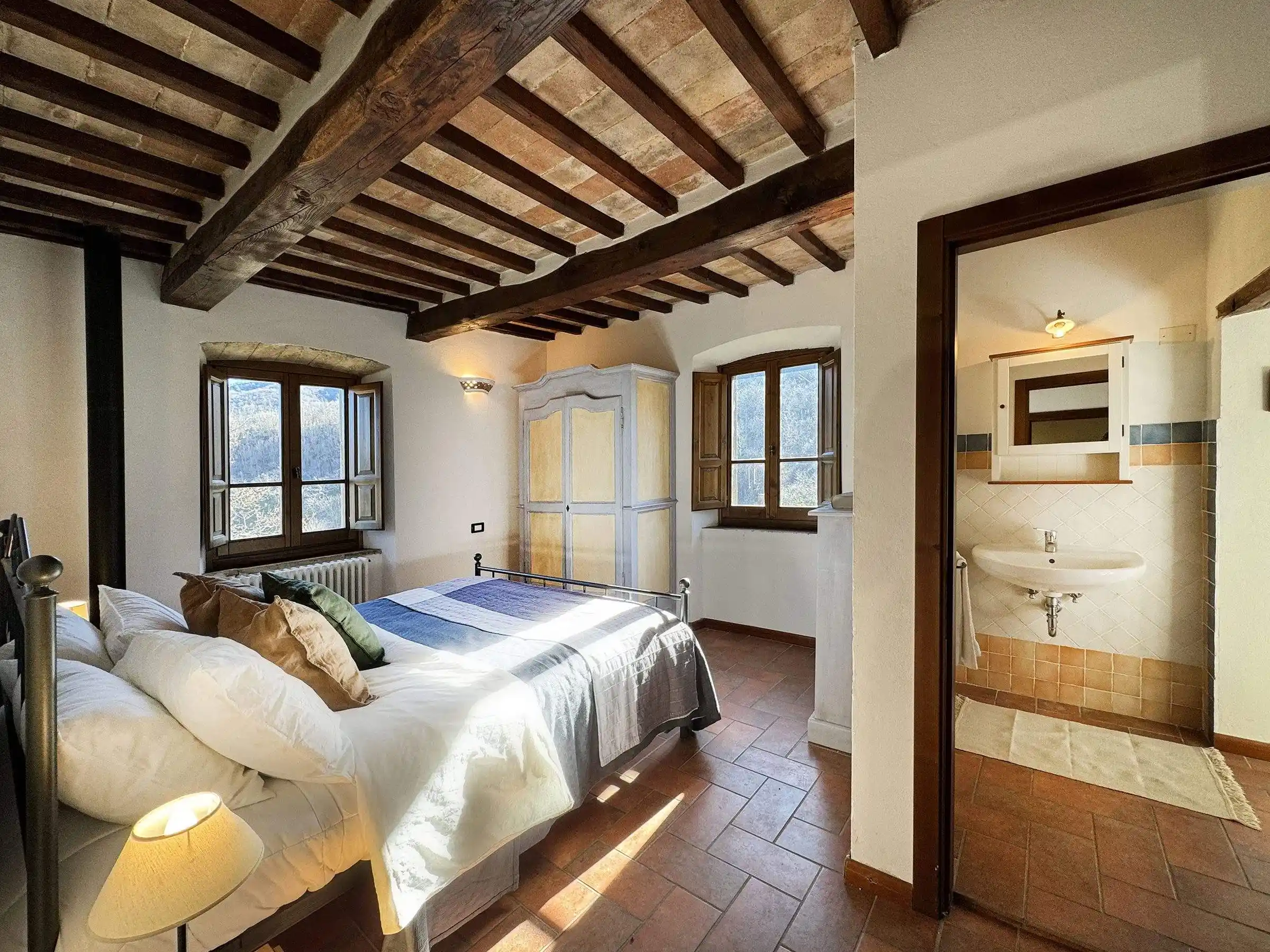 Self-catering apartment at Il Vigno organic agriturismo, Tuscany